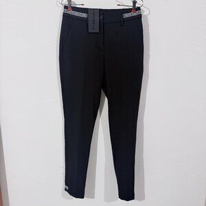 Robell Black Slim Pants Size 4 – White Waist Accent NWT